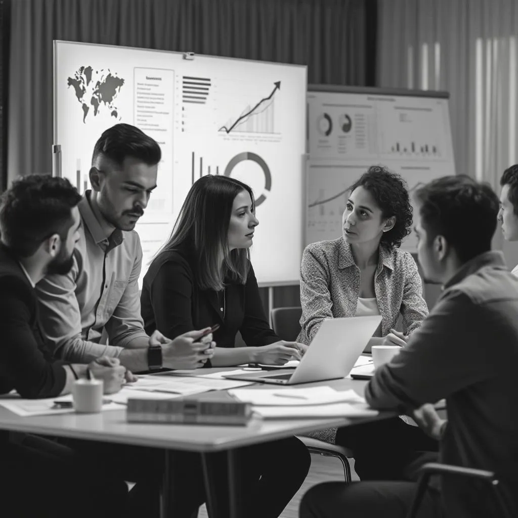 Equipo en reunión estratégica