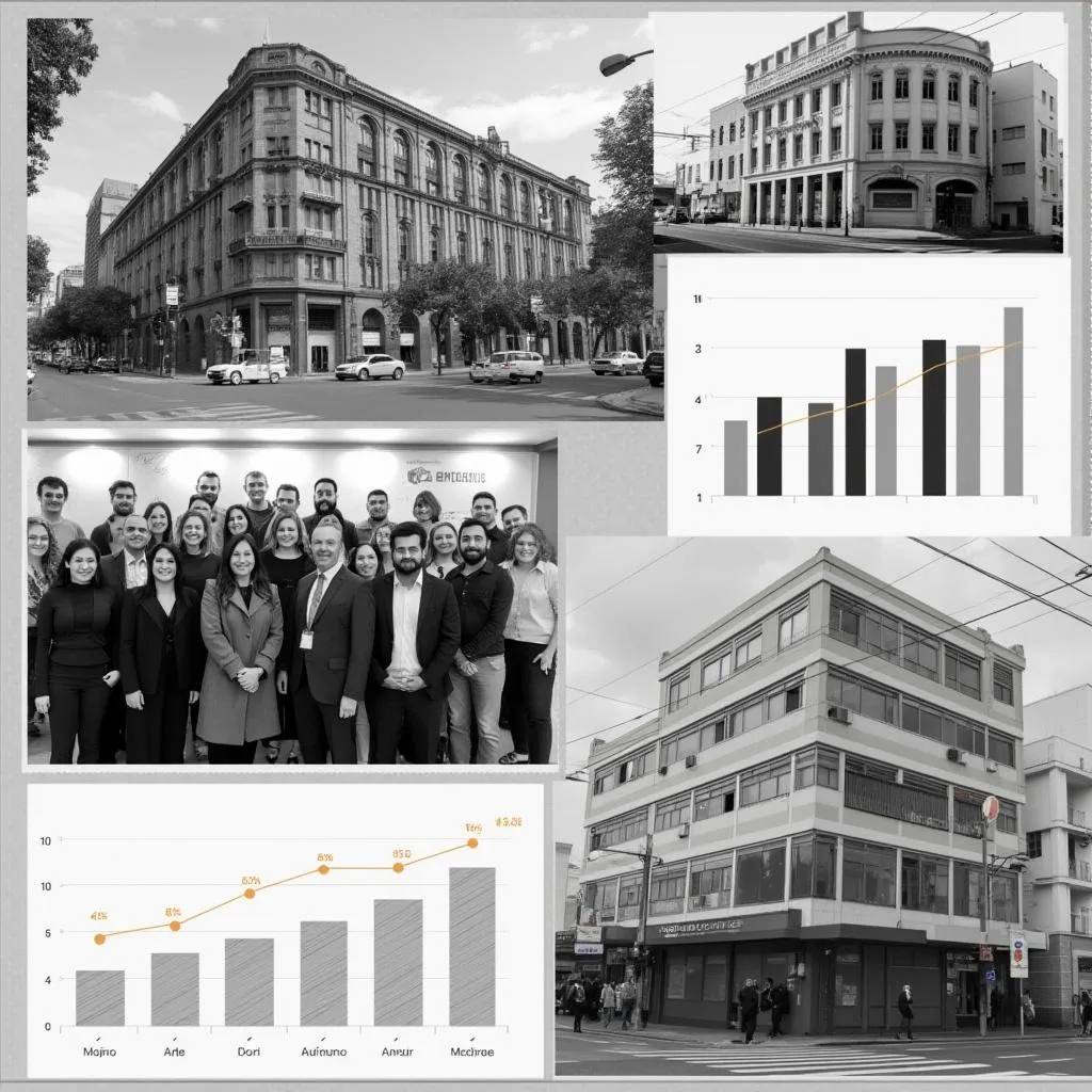 Collage histórico de la empresa FinanzasArg